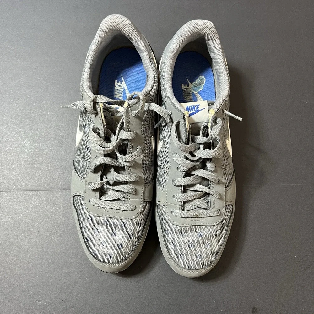 Nike Genicco Grey Blue Fabric Sports Sneaker Trainer Men's 11.5